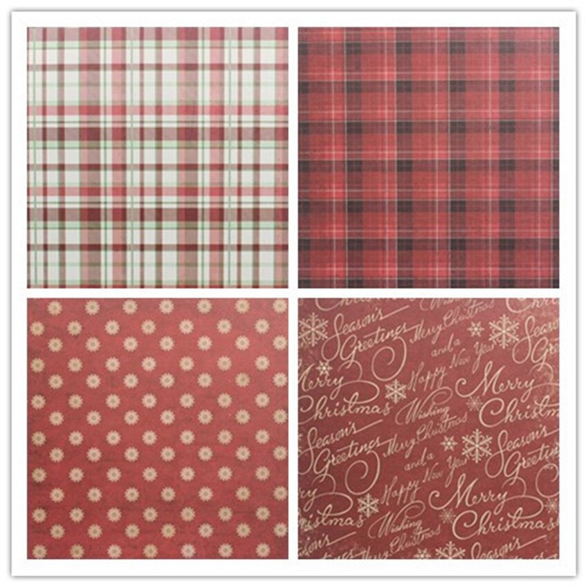 30*30cm kerst scrapbookpapier pak  of 27 vellen handgemaakt knutselpapier knutselachtergrondblok  ps027