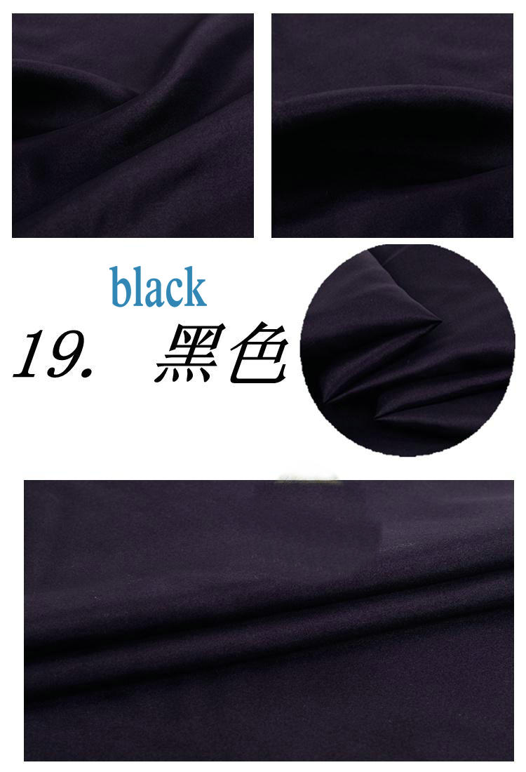 100% zijde habutai stof gebruik habotai zijden voering 8 m/m habutai breedte 110 cm H1BS15: 19 black