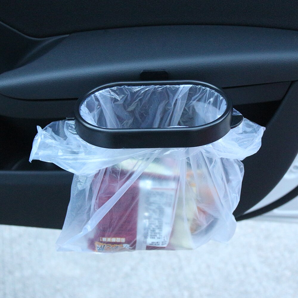 Foldable Plastic Car Trash Can Frame Bucket for Garbage Trash Bin Waste Rubbish Bag Holder Frame Auto Organizer Accessories