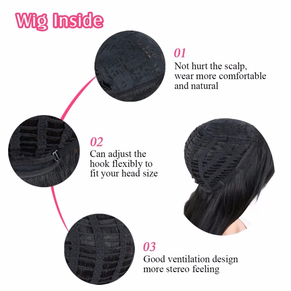 Deyngs vino rojo corto corte Pixie sintético pelucas para mujeres negras con flequillo lateral recta Natural resistente al calor peluca completa