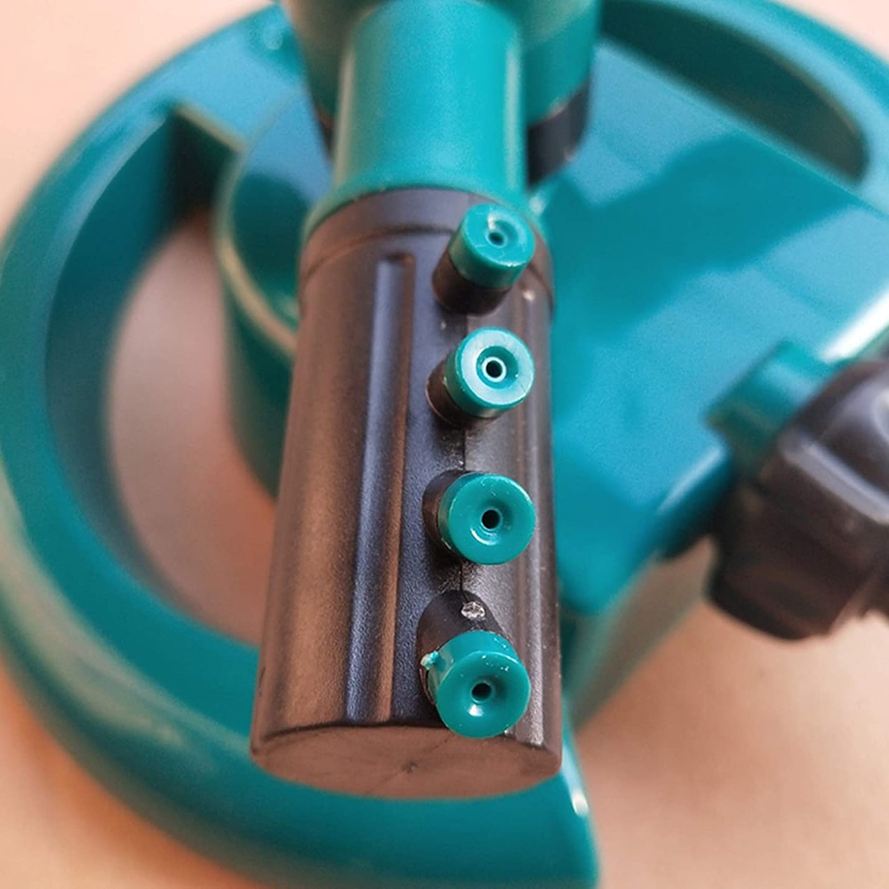 Garden Sprinkler, 360 Degrees Rotating Lawn Sprinkler 3 Arm with Impact Sprinkler - Adjustable Angle, Garden Water Sprinkler