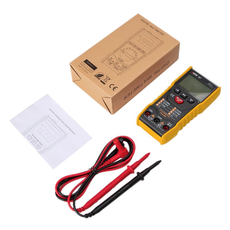 M21 Auto Range Multimeter True RMS Digital 6000 Counts NCV Flashlight Multimeter
