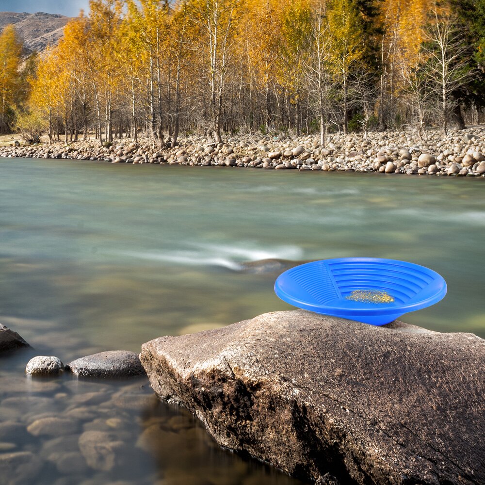 Plastic Gold Pan Basin Nugget Mining Pan Dredging Prospecting River Tool Washing Gold Panning Equipment