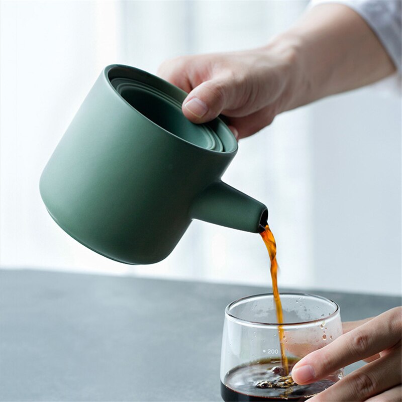 Brygg kaffe hand  v60 dropp kaffefilter gryt set keramiskt dropp filter portabelt delnings gryta kaffe filter kopp kaffe uppsättning