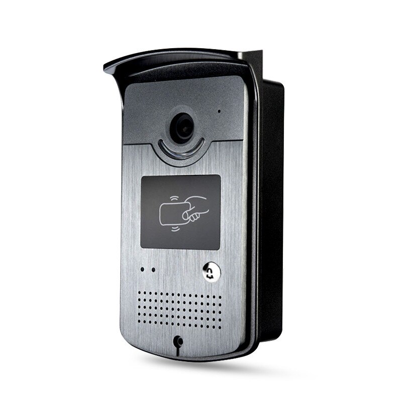 Kablet video dørtelefon intercom systemkode dørklokke kamera med cmos nattesyn læser kort til xsl-id indgangsmaskine
