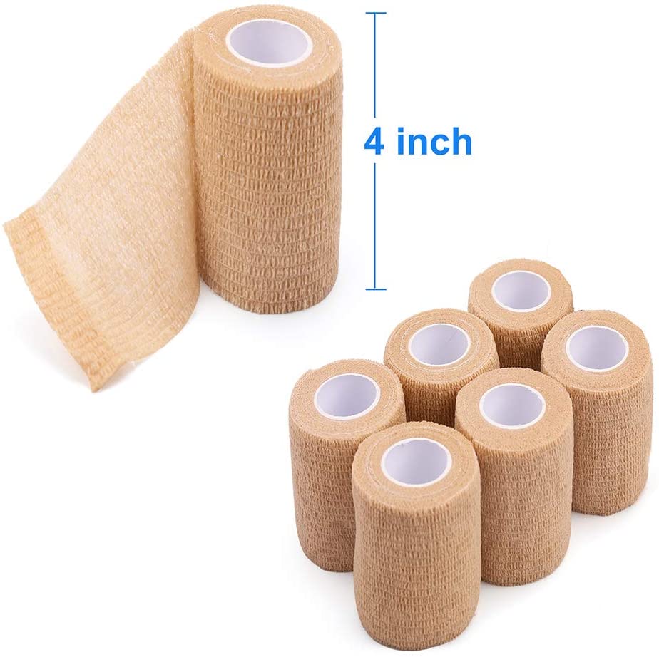4 Inch 18 Rolls Self Aanhangend Wrap 4 Inch Zelfklevende Bandages Wrap Tape Stretch Bandage Zelfklevende Bandage Wraps
