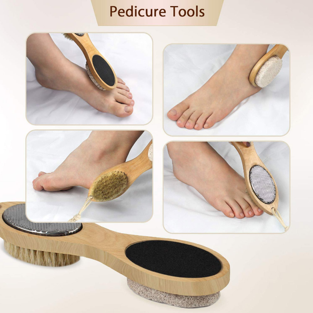 5 stk kropsmassage børste til bad bløde børster badescrubber massager til hår hoved bagben fod eksfolierer og fjerner død hud