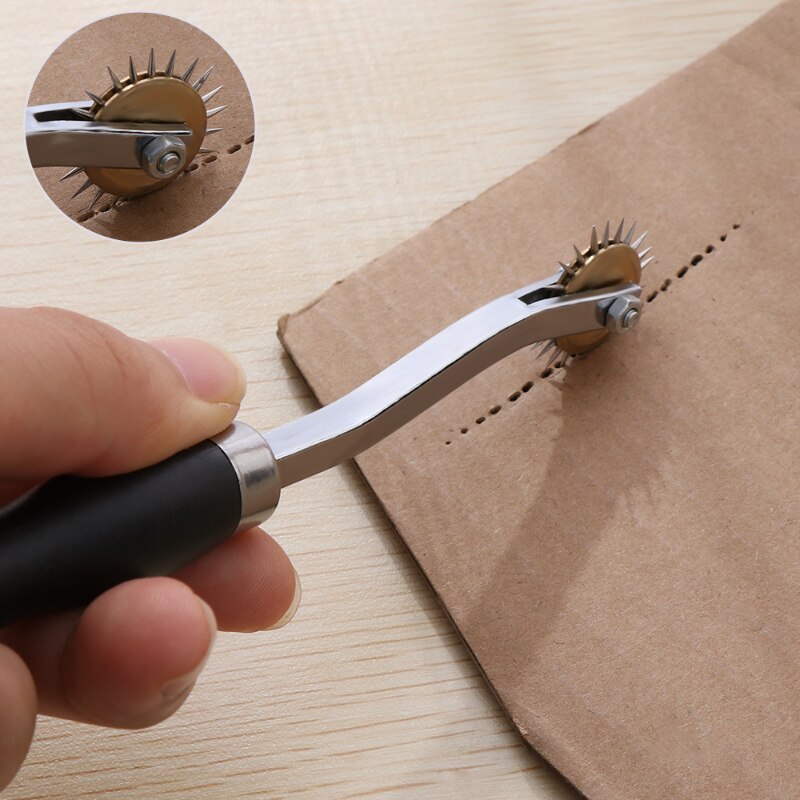 Professionele Lederen Overstitch Wiel Gear Roulette Rvs Spacer Naaien Lederen Craft Tool Gear 4Mm