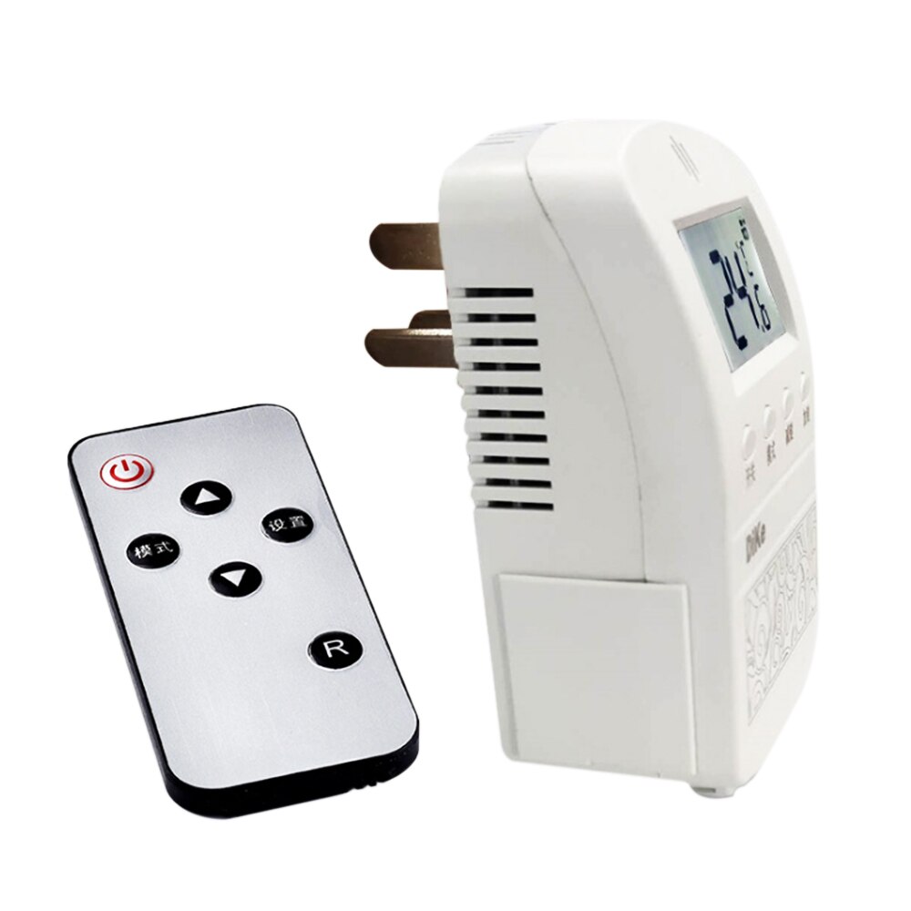 ZFX-03 2000W Temperature Controller Plug 220v Temp Digital display screen Adjustable Thermostat Switch with Remote Controller