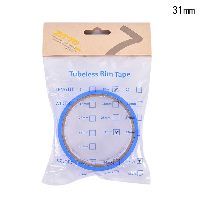 1Pc Nopp Speciale Lijm Fiets Tubeless Velg Tapes 10M Racefiets Velg Tape Strips Mountainbike Wiel Breedte 16-35Mm: 31MM