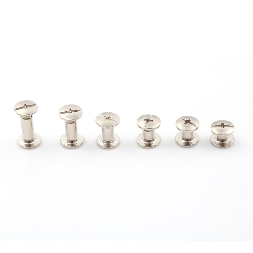 20pcs 12mm/10mm/8mm/6mm/5mm/4mm Chicago Screws, Photo Album Screws, Snap Rivet Books Butt Screw, Assembling Bolts