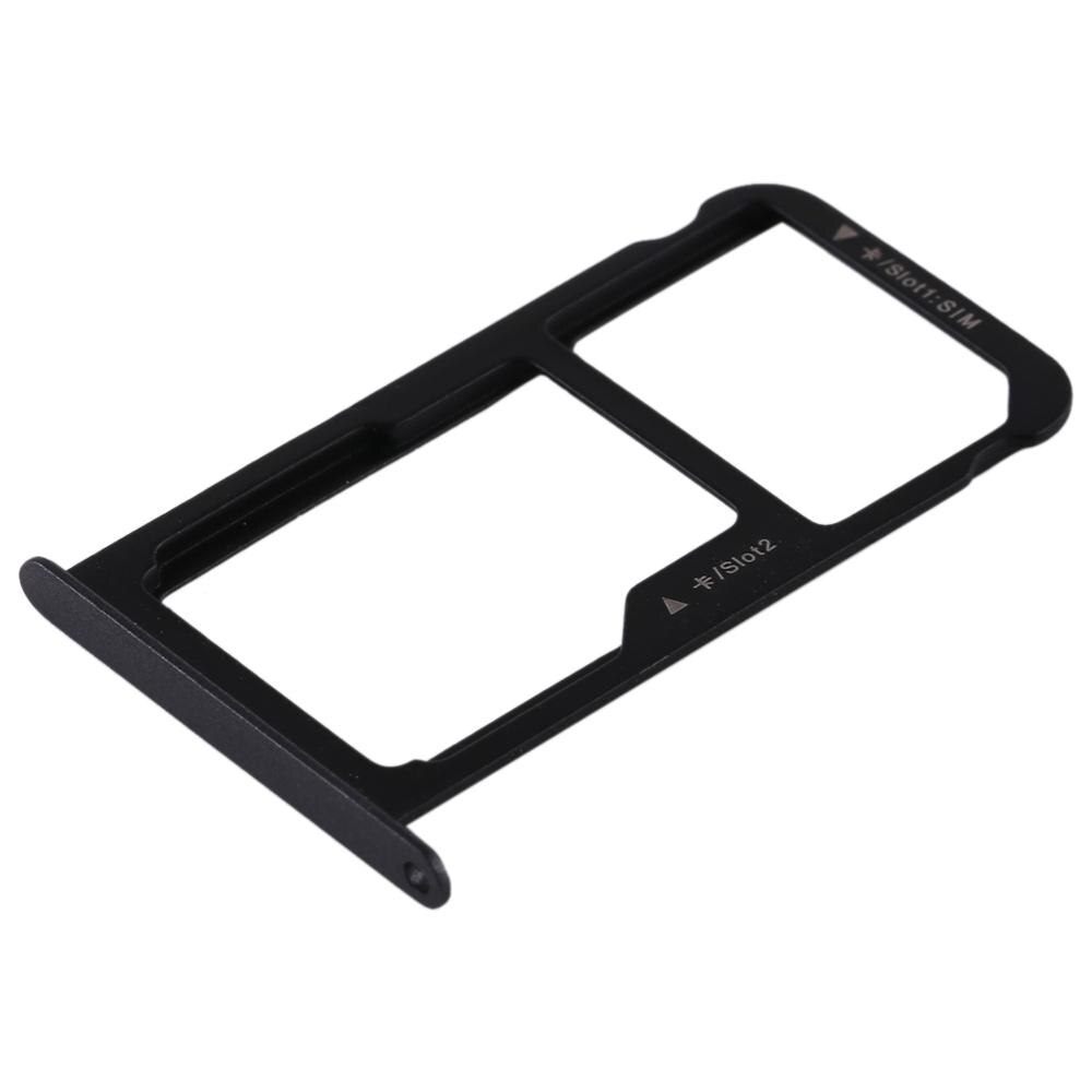Für Huawei P9 Lite SIM Karte Tablett SIM Karte Halfter Adapter P9 Lite Plus SIM Karte Slot Miscro SD TF karte Fach: Schwarz Farbe