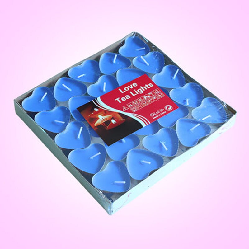 Bougies chauffe-bougie de mariage de petite dimension | Bougie avec cœur, , bougie photophore romantique Velas Tarta, QLB064: 50 Pcs Burn 2 Hour A