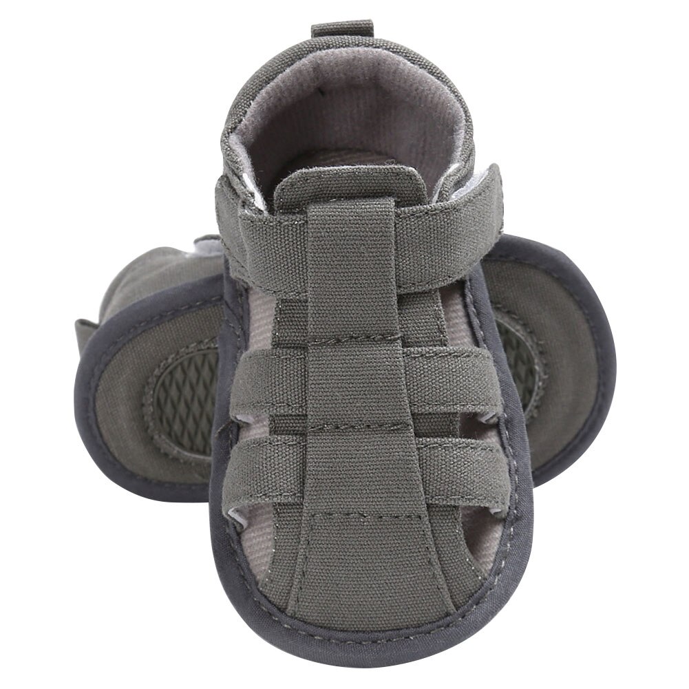 Zomer Kinderen Schoenen Gesloten Teen Peuter Jongens Sandaal Orthopedische Sport Pu Leer Jongens Sandalen Antislip Zachte bodem: Grey / 3-6M