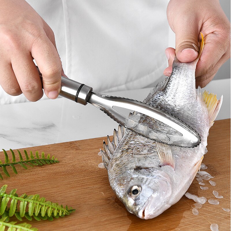 Fish Skin Brush Scraping Fish Scale Brush Grater Quick Disassembly Fish Knife Cleaning Peeling Skin Scraper Scraper Fish Scaler