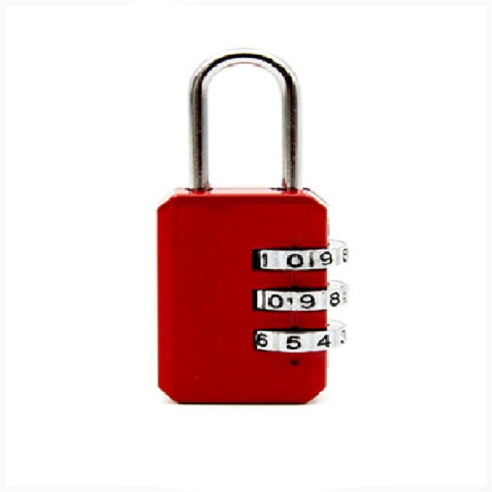 Arrivial Mini 4 Digits Number Password Code Lock Combination Padlock Resettable For Travelling Bag Door: Chrome