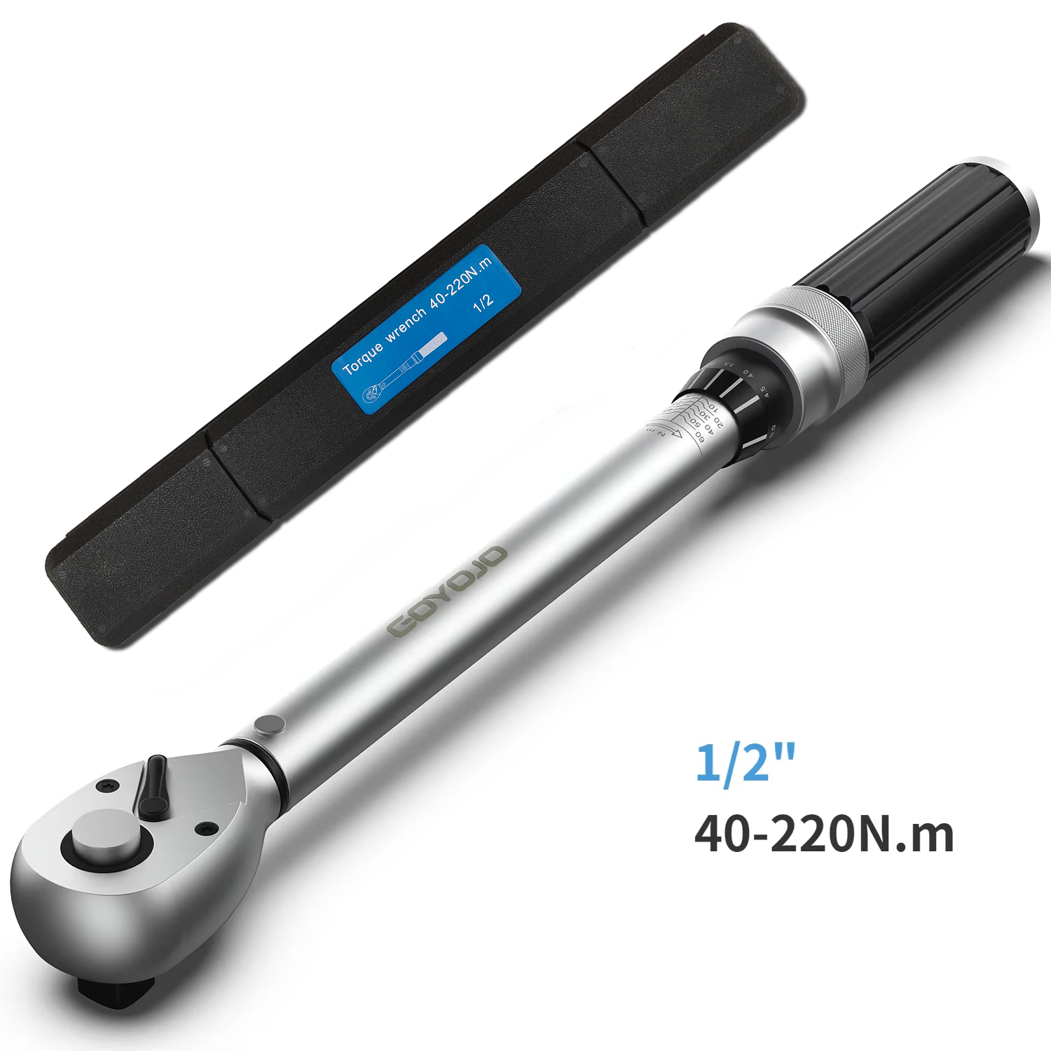 1/4 Zoll 3/8 Zoll 1/2 Zoll Drehmomentschlüssel mit Vierkantantrieb, 40–220 Nm, Genauigkeit 3 %, Fahrrad-Autoreparatur, Handwerkzeuge, Schraubenschlüssel, 5–60 Nm, Zwei-Wege-Ratschenschlüssel: Gelb