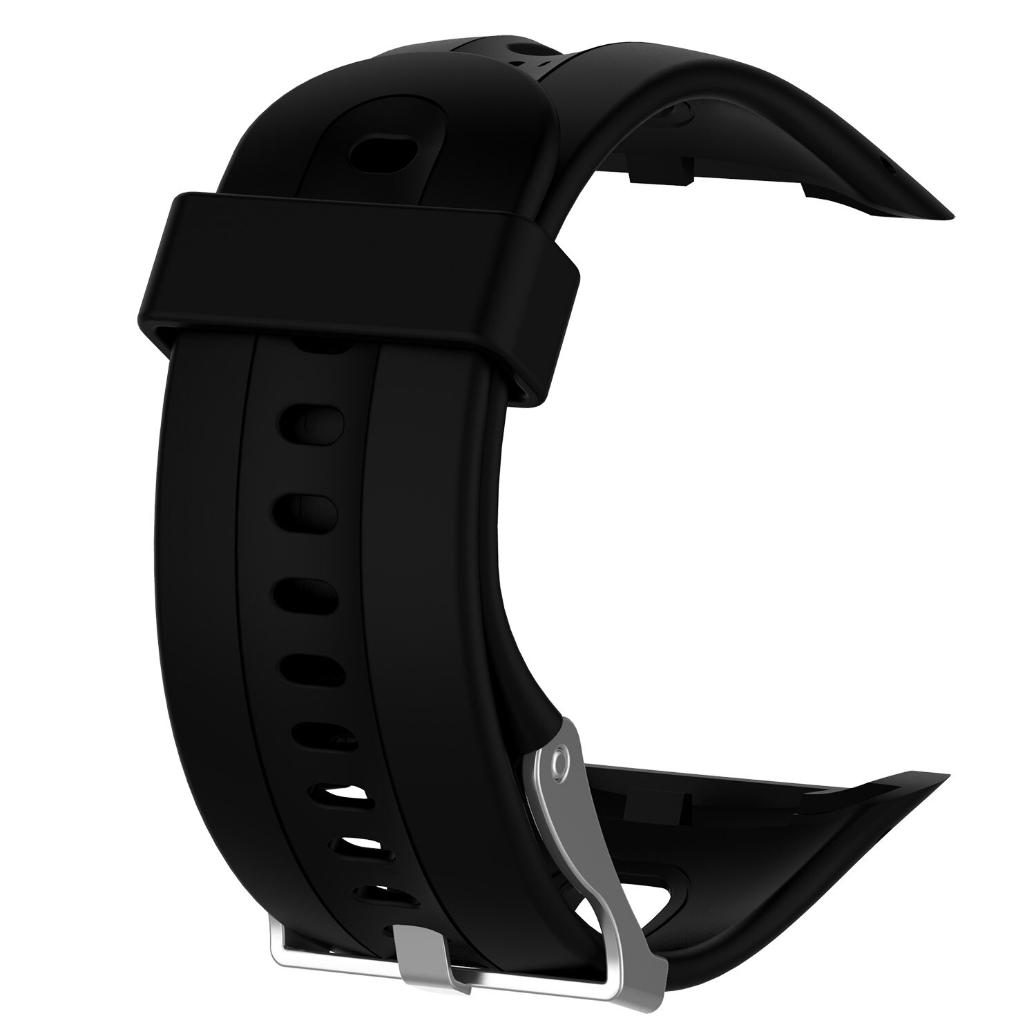 25/22mm Sport Silikon Armband Armband Für Garmin Forerunner 10 15 GPS Uhr Smart Armband Uhr Band Bunte armband: Black / 25cm