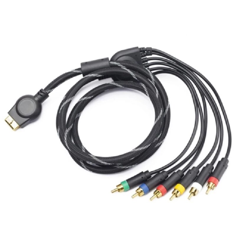 Component av kabel høj opløsning hdtv komponent rca audio video kabel kompatibel med til  ps3 ps2 spillekonsol