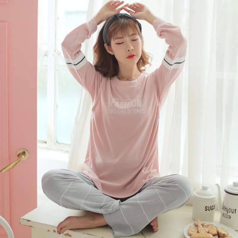 Pyjama doux de maternité et d'allaitement – Grandado