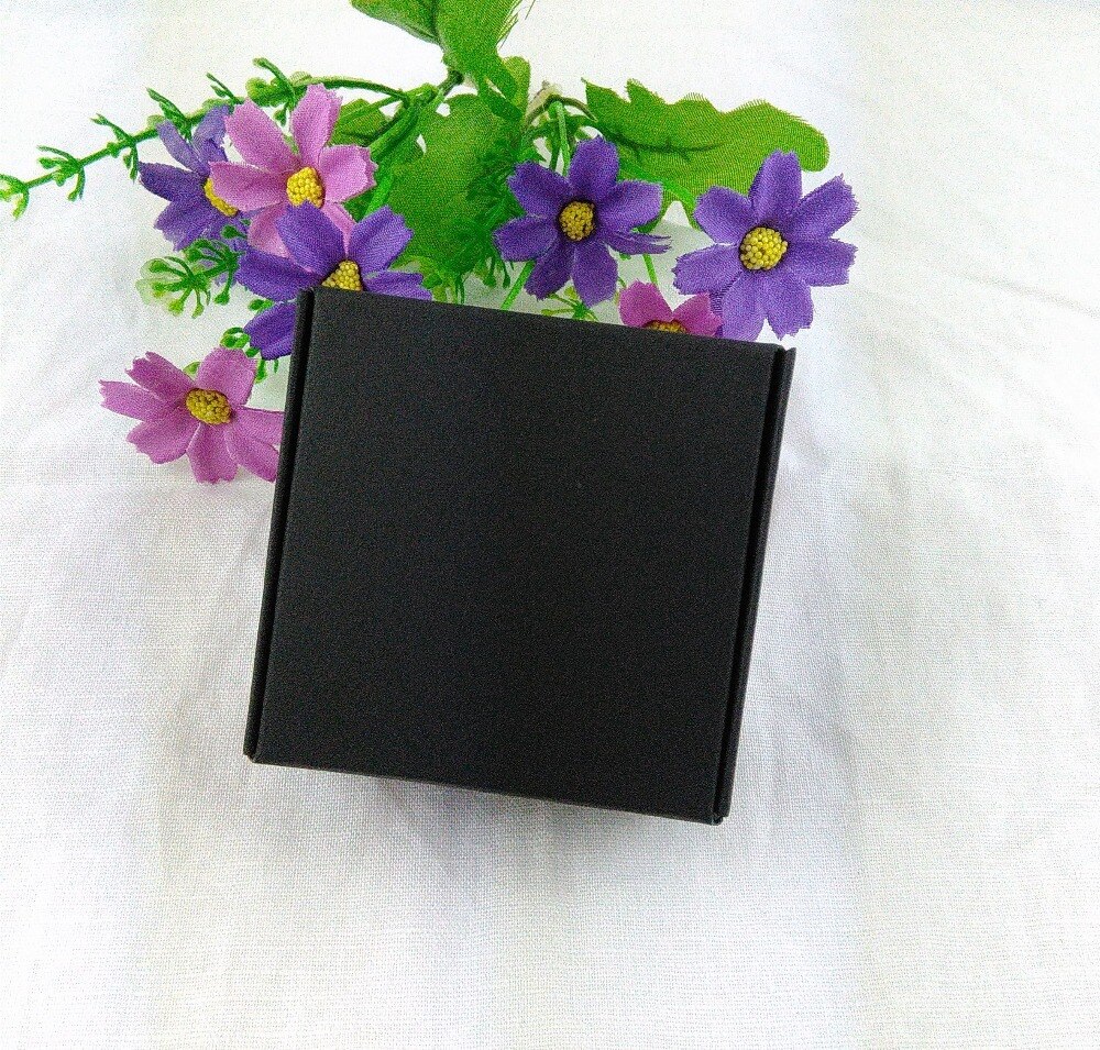 100PCS 6.5*6.5*3cm Kraft Box Paper Packing Box Blank boxes Paper Craft Power Blank Packaging Cardboard Boxes