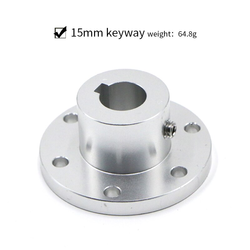 Omni wheel Flange Coupling Aluminum alloy diameter 5 6 8 10mm 12 14 15 16 18 mm keyway coupling: 15mm keyway
