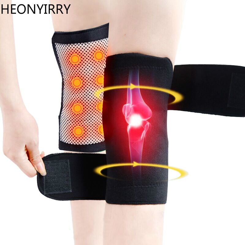 1 Paar Toermalijn Zelf Verwarming Knie Pad Magnetische Therapie Knie Ondersteuning Toermalijn Verwarming Belt Knie Massager Knie Pad Bone Zorg