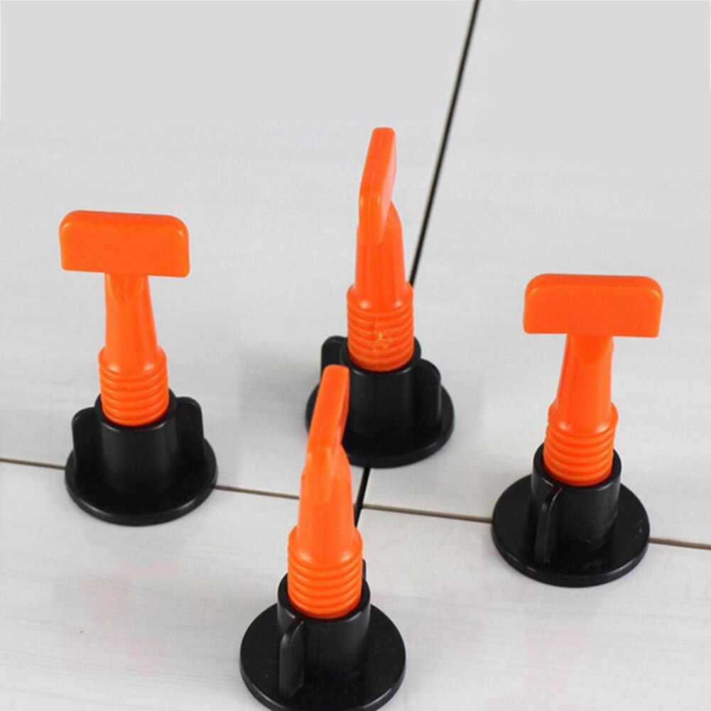 50Pc Flooring Wall Tile Leveling System Leveler Plastic Clip Adjustable Locator Spacers Plier Level Wedges Hand Tools