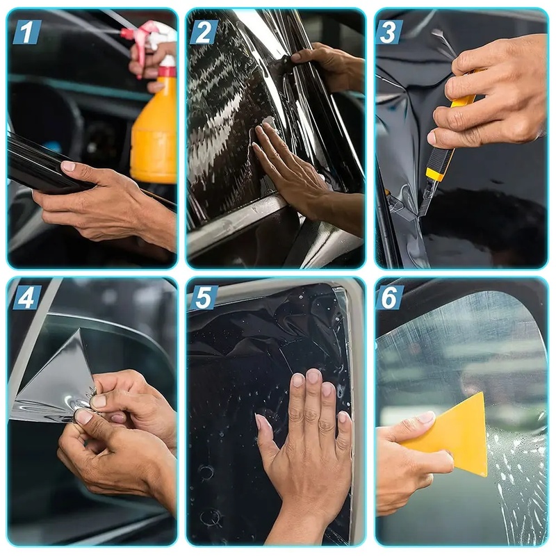 Pre-Cut Car Window Privacy Tint Film For Tesla Model Y Auto Sticker Foils ceramic solar UV Protector films
