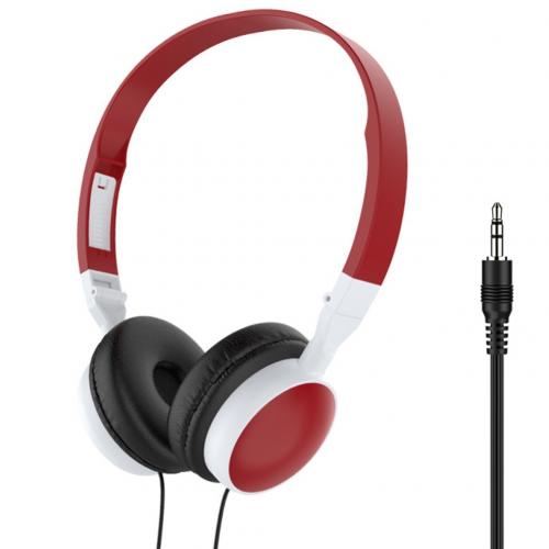 Subwoofer Wired Gaming Headset Hifi Geluidskwaliteit Opvouwbare Portable 3.5Mm Plug, Geschikt Voor Pc Spel Gastheer Alle Smartphones: Rood