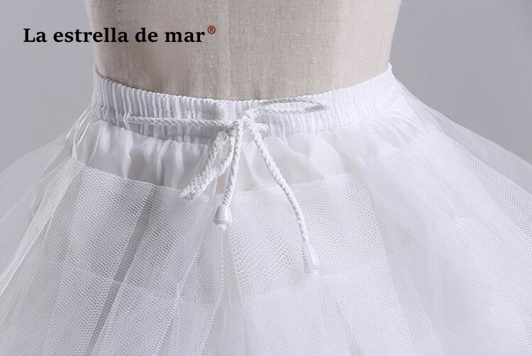 La estrella de mar venda barata 35 cm comprimento preto branco fofo curto tule petticoat barato jupon femme estoque underskirt