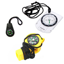 Mini Compass Map Scale Ruler Multifunctional Equipment Outdoor Hiking Camping Survival bussola brujula