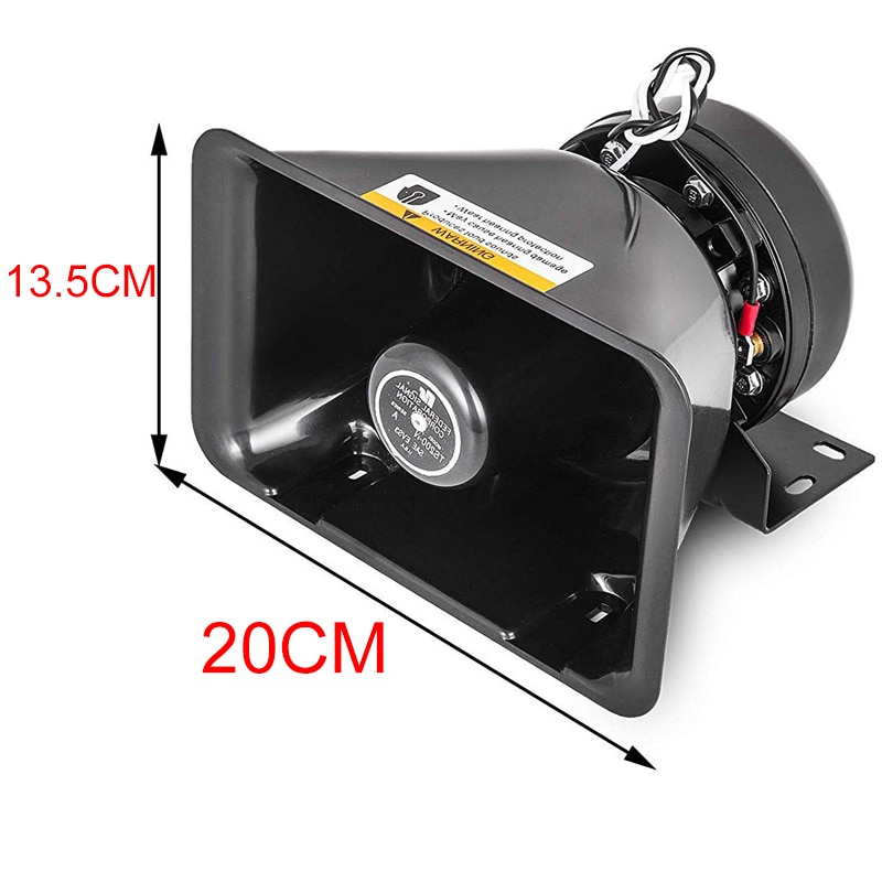 400W 16 Sound Car Siren Spealer and Truck Warning Alarm Police Siren Horn Ambulance Emergency Electronic Horn Kit PA MIC System