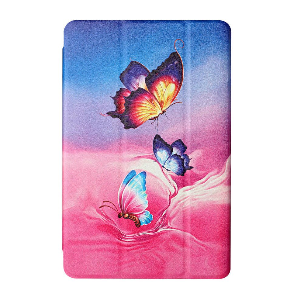 Silk Pattern Tri-Fold Case For Lenovo Tab M8 TB8505F FHD 8705F 8.0 Stand Cover Single Bottom Tablet Case + PenFilm: XHHD