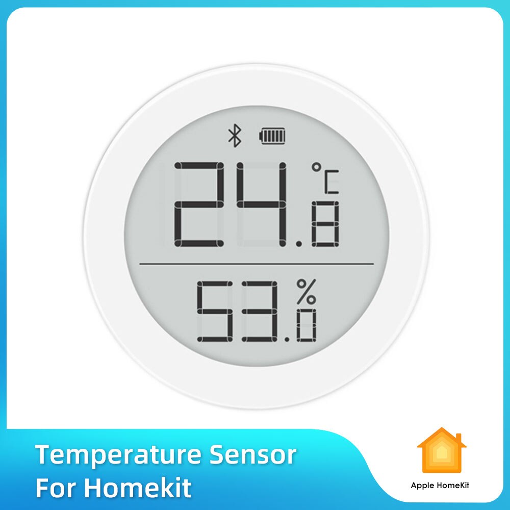Sensor de temperatura y humedad con Control remoto inteligente, termómetro con pantalla LCD, higrómetro, compatible con Siri HomeKit, novedad