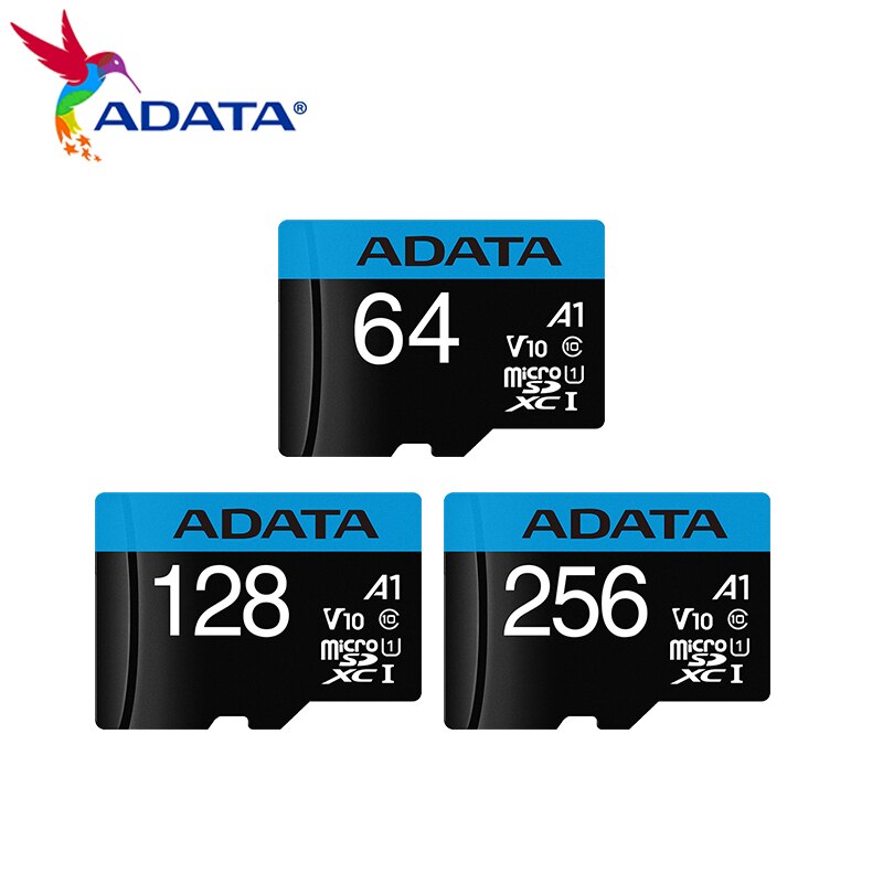 100% Original ADATA Memory Card High Speed 32GB Class 10 A1 Micro SD Card 64GB 128GB 256GB U1 UHS-I V10 TF Microsd