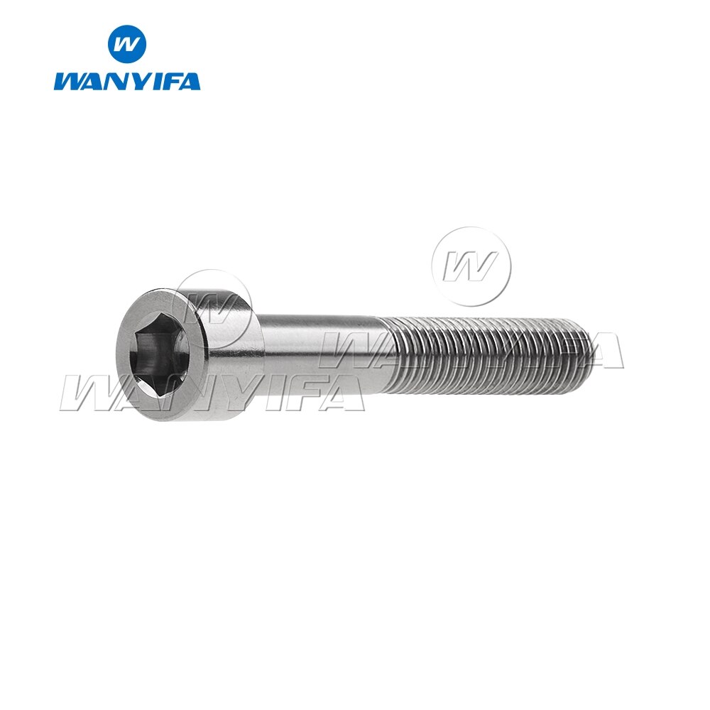 1Pcs M7 X 40 43Mm Titanium Ti Bouten Inner Hexagon Kolom Hoofd Schroef Voor Fiets Zadelpen Fiets Bullone onderdelen
