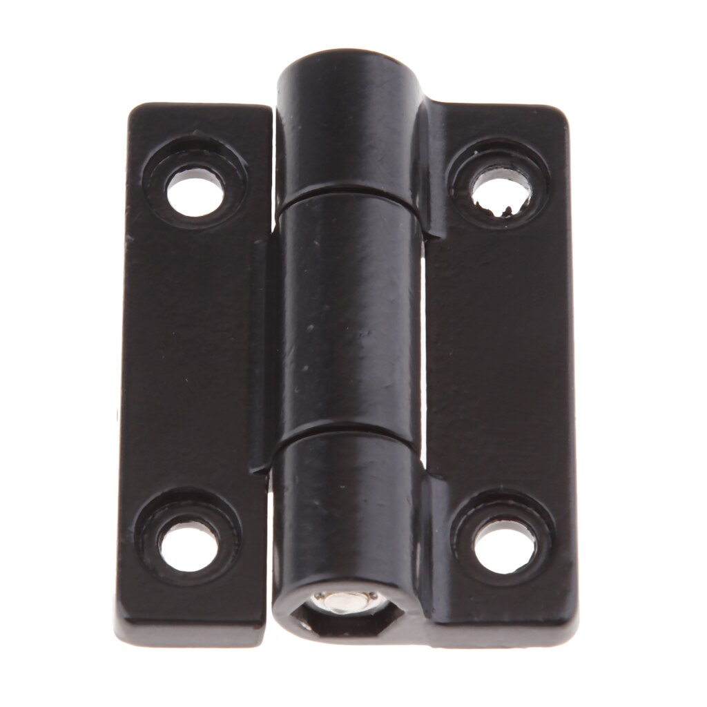 180 Degree Boat Cabin Door Hinge Adjustable Position Control Hinges with with Countersunk Holes - Black