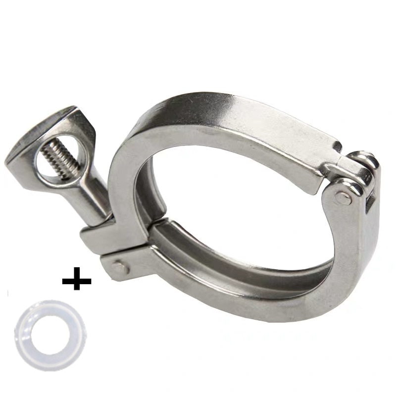 1 stk 1 &quot;  - 10 &quot; 304 sanitære armaturer i rustfrit stål eller /d 25mm-268mm tri-klemmeklemmer kløver til hjemmebrygget dagbogsprodukt