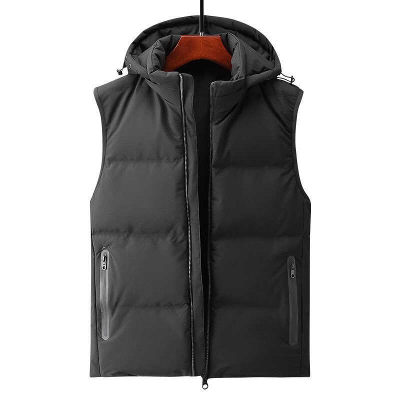 Gilet d'automne et d'hiver à capuche pour jeune homme, beau, coréen, , Double face, pour étudiant