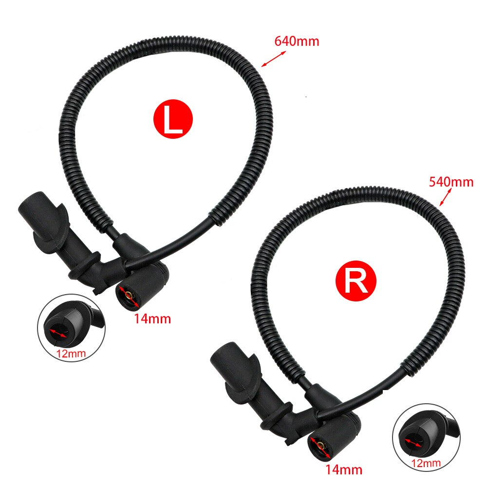 Spark Plug Ignition Coil Wires For RZR S 800 Ranger Crew XP Sportsman 700 4011364 4011365 4010909