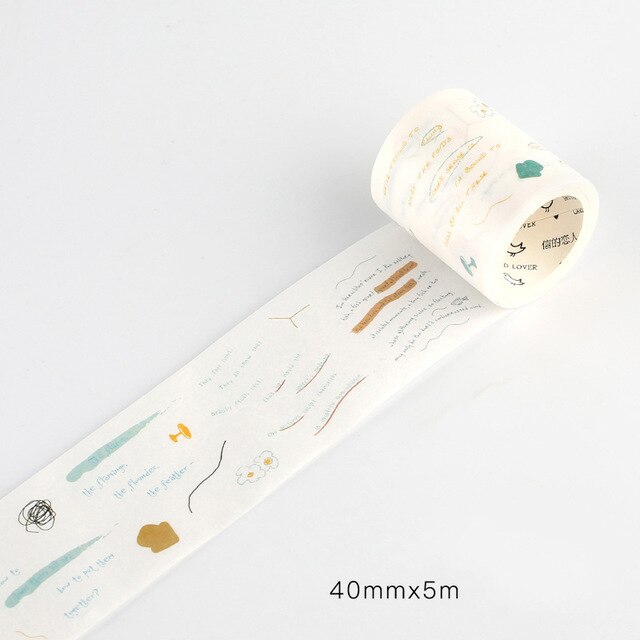 5 M filles Monologue série mignon Washi ruban de masquage Journal fournitures Scrapbooking papier stationnaire: 11