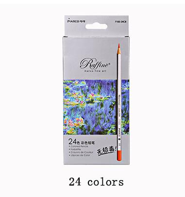 72 Kleuren Olie Kleur Potlood Raffine Fine Art Lapis De Cor Professionele Pastille Gekleurde Schetsen Tekening Potloden: 24 colors set1