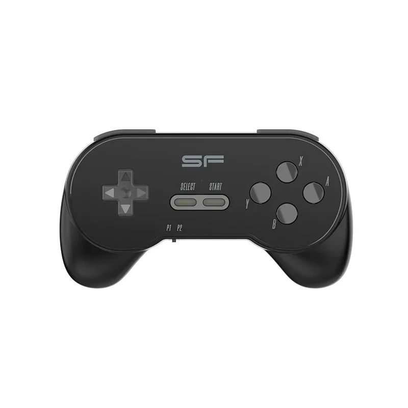 Data Frog 2PCS Zwart Game Controller voor SF2000 Game Console Draadloze Gamepad Joystick voor S7 Video Game Console Console: Grey