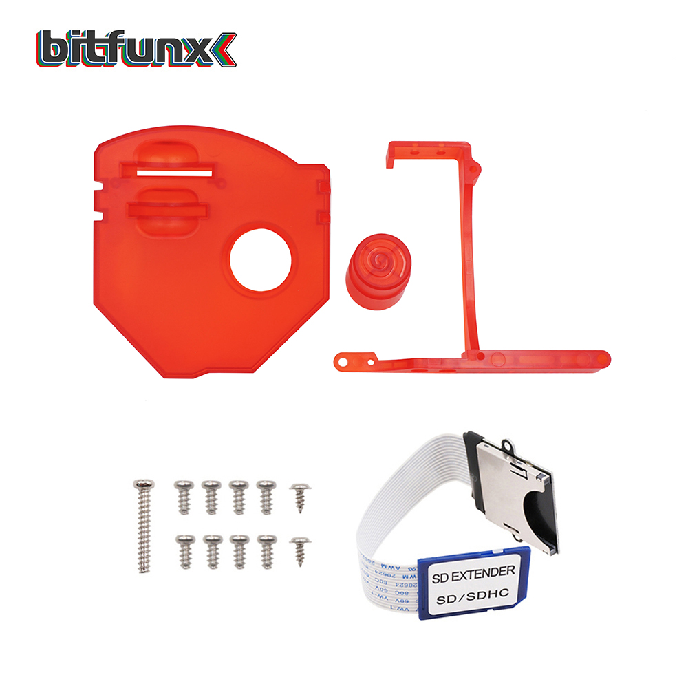 Bitfunx GDEMU Zestaw do zdalnego montażu karty SD Adapter przedłużający do SEGA Dreamcast GDEMU z kablem przedłużającym: green