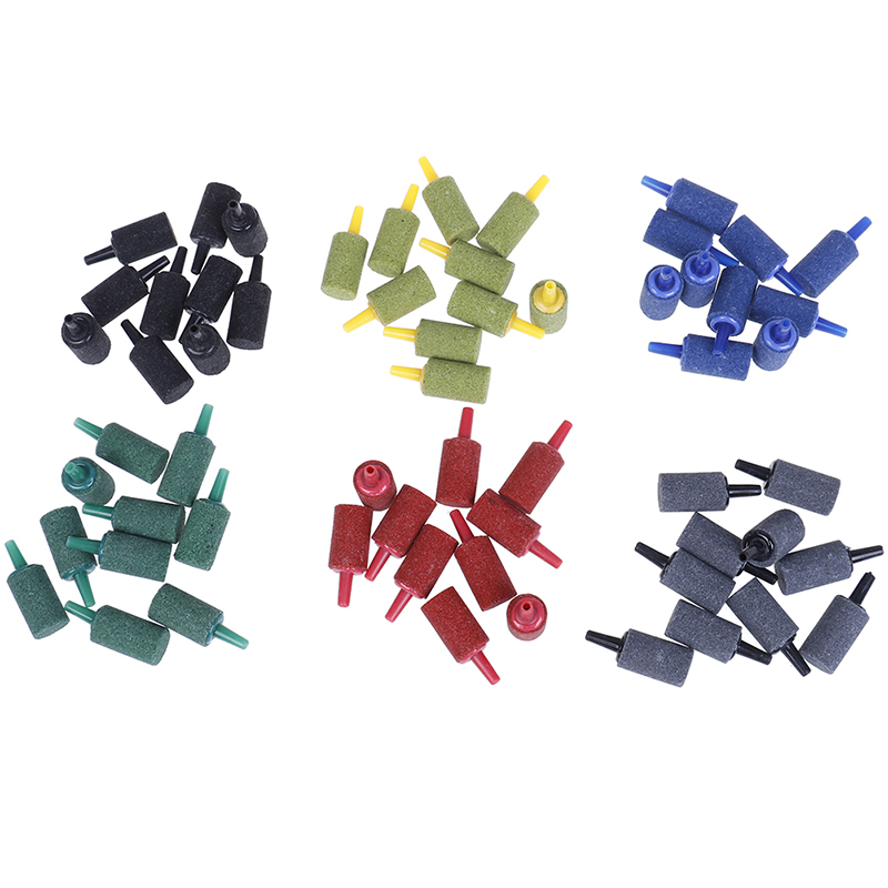 10 sztuk/zestaw dekoracja akwarium cylinder bańka napowietrzanie aerator kamień napowietrzający robić akwarium dostaw ryb