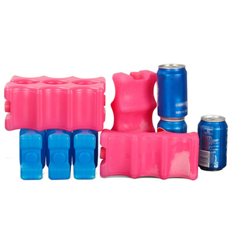 Bloques de hielo reutilizables de 600ml, bloques de hielo, enfriador, almacenamiento de leche para bolsa refrigeradora