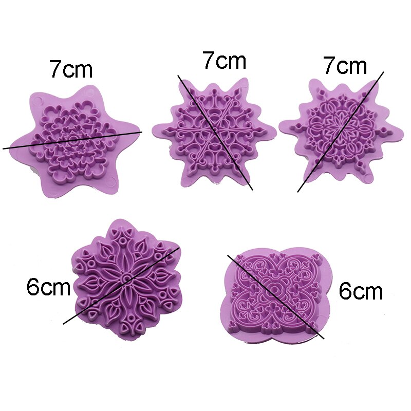 Clay Tool Stainless Steel Geometry Cutting Mold Clay cutter Baroque Mandala texture emboss stamp block pottery tools kit