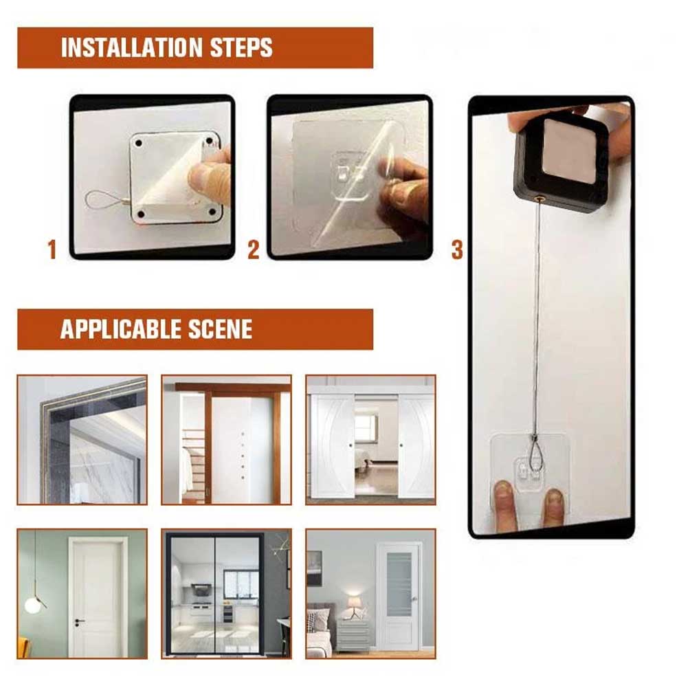 Hydraulic Automatic Sensor Easy Install Practical Punch Free Bedroom Durable Anti Corrosion Door Closer ABS Gate Home Office