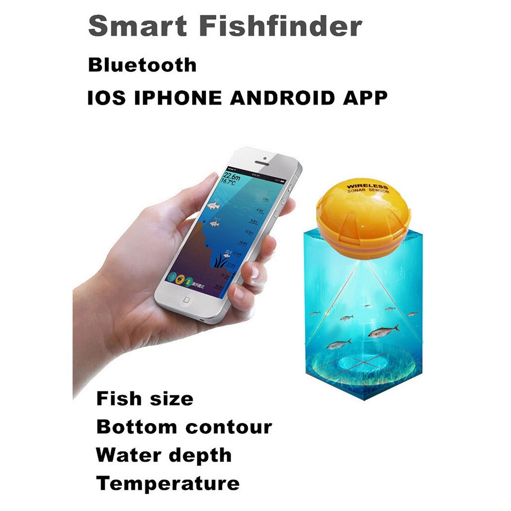 Wireless Mobile Phone Fish Finder Sonar Fish Finder Depth Sea Lake Fish Detect Ios Android App Findfish Smart Sonar Echo Sound